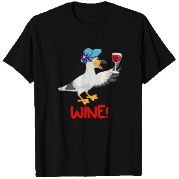 Discover Seagull T Shirts Wine Lover North German Seagulls