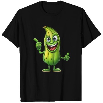 Discover Green Alien Pickle Dude: Cosmic Crunch T Shirts