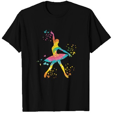 Discover Ballet Dancer Colorsplash Ballerina T Shirts