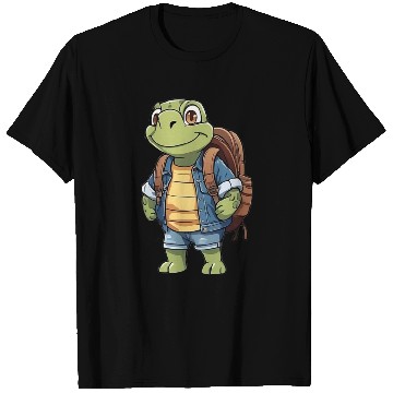 Discover Turtle Wearing Backpack T Shirts