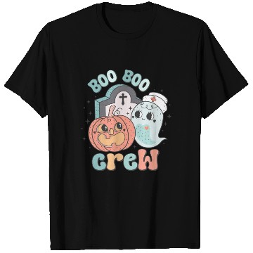 Discover Boo Boo Crew Nurse Funny Ghost Women Halloween T Shirts