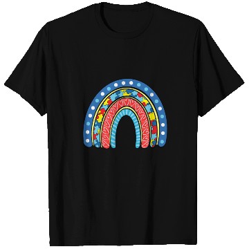 Discover Autism Rainbow T Shirts