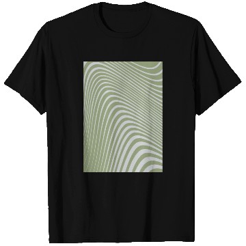 Discover Aesthetic Green - Modern Abstract Wavy Line T Shirts