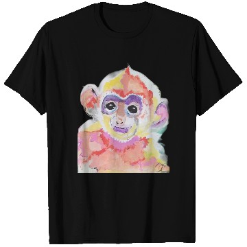 Discover Monkey Animati Painting Design T Shirts