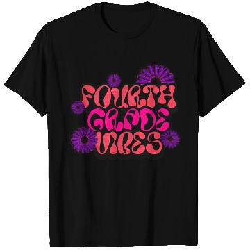 Discover Fourth Grade Vibes for School Guys Neon Colors Flo T Shirts