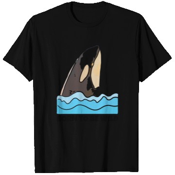 Discover Born to Be Wild: Playful Orca Design T Shirts