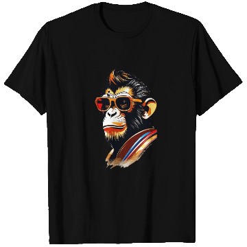 Discover cool monkey king wearing sunglasses T Shirts