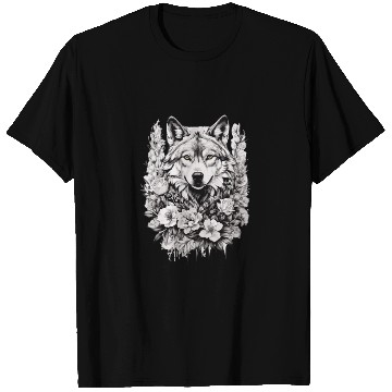 Discover flowered wolf T Shirts