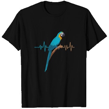 Discover Macaw Heart Beat Parrot Bird Parrots Macaws T Shirts