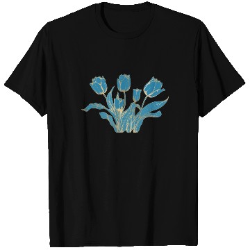 Discover Tulips Blue Florist Flowers Tulip T Shirts