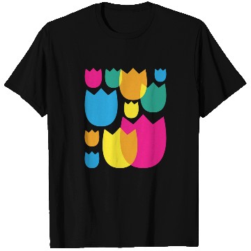 Discover Tulips Retro Florist Flowers Tulip T Shirts