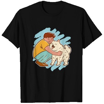 Discover Dog and Boy Happy Friends T Shirts