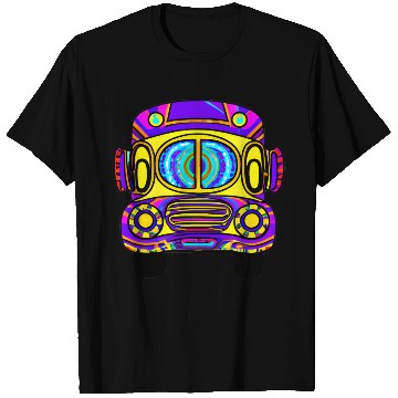Discover Tie Dye School Bus T Shirts