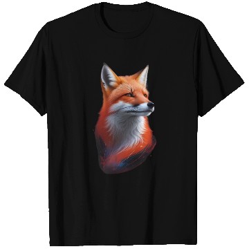 Discover red fox beautiful T Shirts illustration