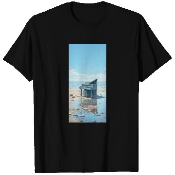 Discover Beach and piano T Shirts