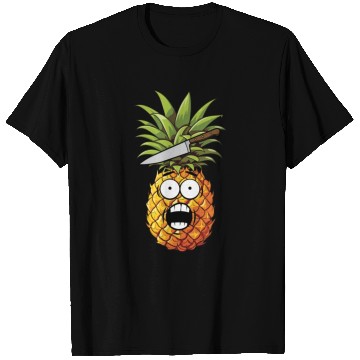 Discover Funny Shocked Pineapple T Shirts