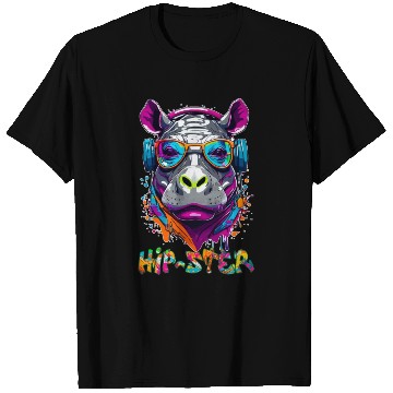 Discover Hipster hippo T Shirts
