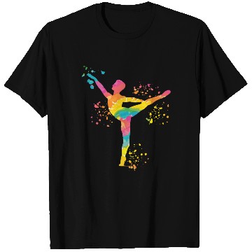 Discover Ballet Dancer Colorsplash Man Ballerino T Shirts