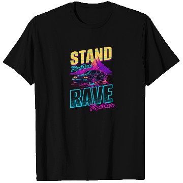 Discover Edm Rave Stand Rave Together Synthwave T Shirts