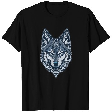 Discover Beautiful wolf face T Shirts
