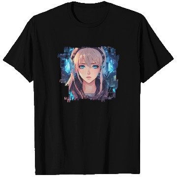 Discover Aria Vox // Cyberpunk Girl T Shirts