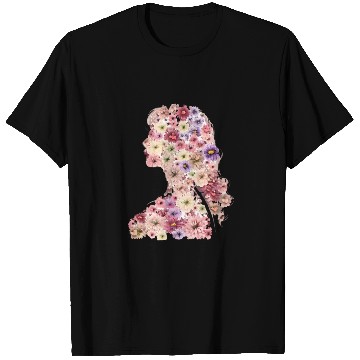Discover Floral women silhouette T Shirts