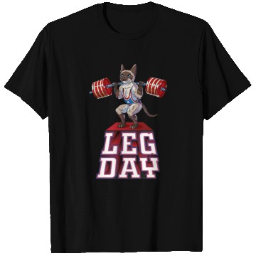 Discover Leg Day Siamese Weight Lifting Squat Gym T Shirts
