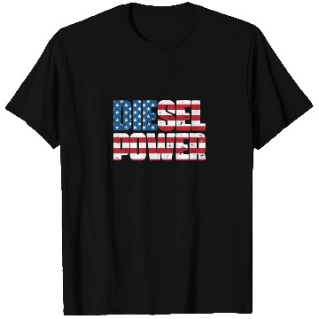Discover Diesel Power American Flag T Shirts