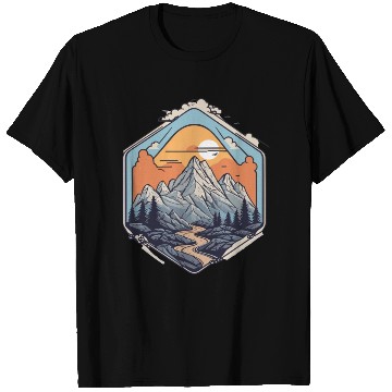 Discover hiking mountain T Shirts
