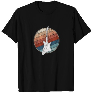 Discover Electric Guitar in Retro Style T Shirts