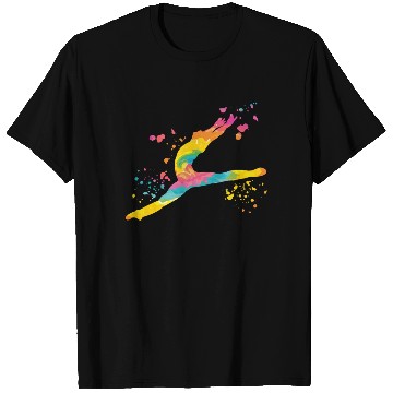 Discover Ballet Dancer Colorsplash Man Ballerino T Shirts