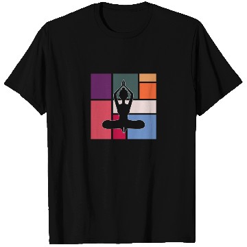 Discover Vintage Yoga – Retro Meditation Pose T Shirts