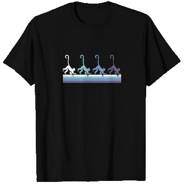 Discover Gradient Monkey Silhouette T Shirts