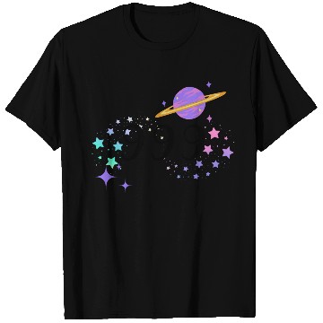 Discover Angel Numbers 999 Purple Saturn with Stars T Shirts
