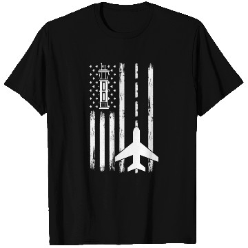Discover Air Traffic Controller Patriotic Airplane Aviation T Shirts