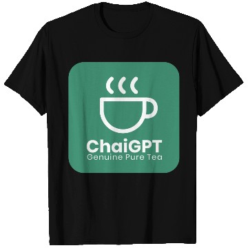 Discover ChaiGPT - Chai Tea - ChatGPT Style (White-Green) T Shirts