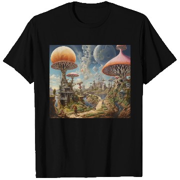 Discover Fantasy Land Graphic Art Print T Shirts