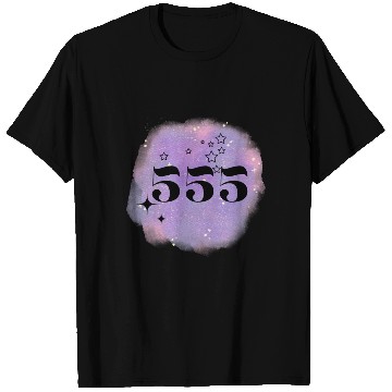 Discover Angel Number 555 Numerology Purple T Shirts