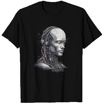 Discover Ai Robot face T Shirts