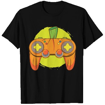 Discover Gamer Life Halloween Pumpkin Head Video Game T Shirts