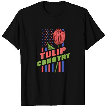 Discover Tulip Gardening Us Flag Tulips T Shirts