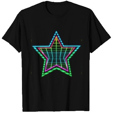 Discover Star neon vintage retro style 90s. T Shirts