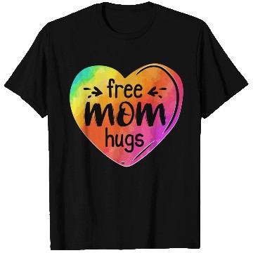Discover LGBTQIA LGBT Free Mom Hugs Rainbow Heart Gay Pride T Shirts