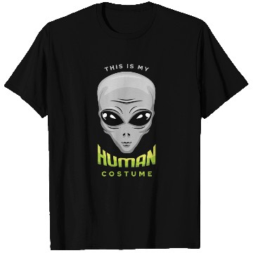 Discover Alien Human Costume Funny Lazy Creepy Halloween T Shirts