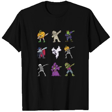Discover Dabbing Halloween Characters Lazy Creepy Halloween T Shirts
