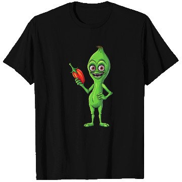 Discover Green Alien Meets Bell Pepper: A Quirky Fusion T Shirts