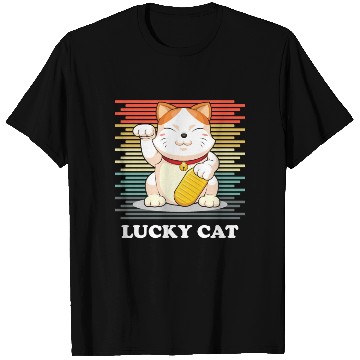 Discover Lucky Cat - Maneki Neko T Shirts