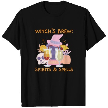 Discover Witch's Brew: Spirits & Spells Bartender Halloween T Shirts