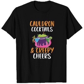 Discover Cauldron Cocktails & Creepy Cheers Halloween T Shirts