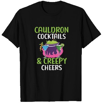 Discover Cauldron Cocktails & Creepy Cheers Halloween T Shirts